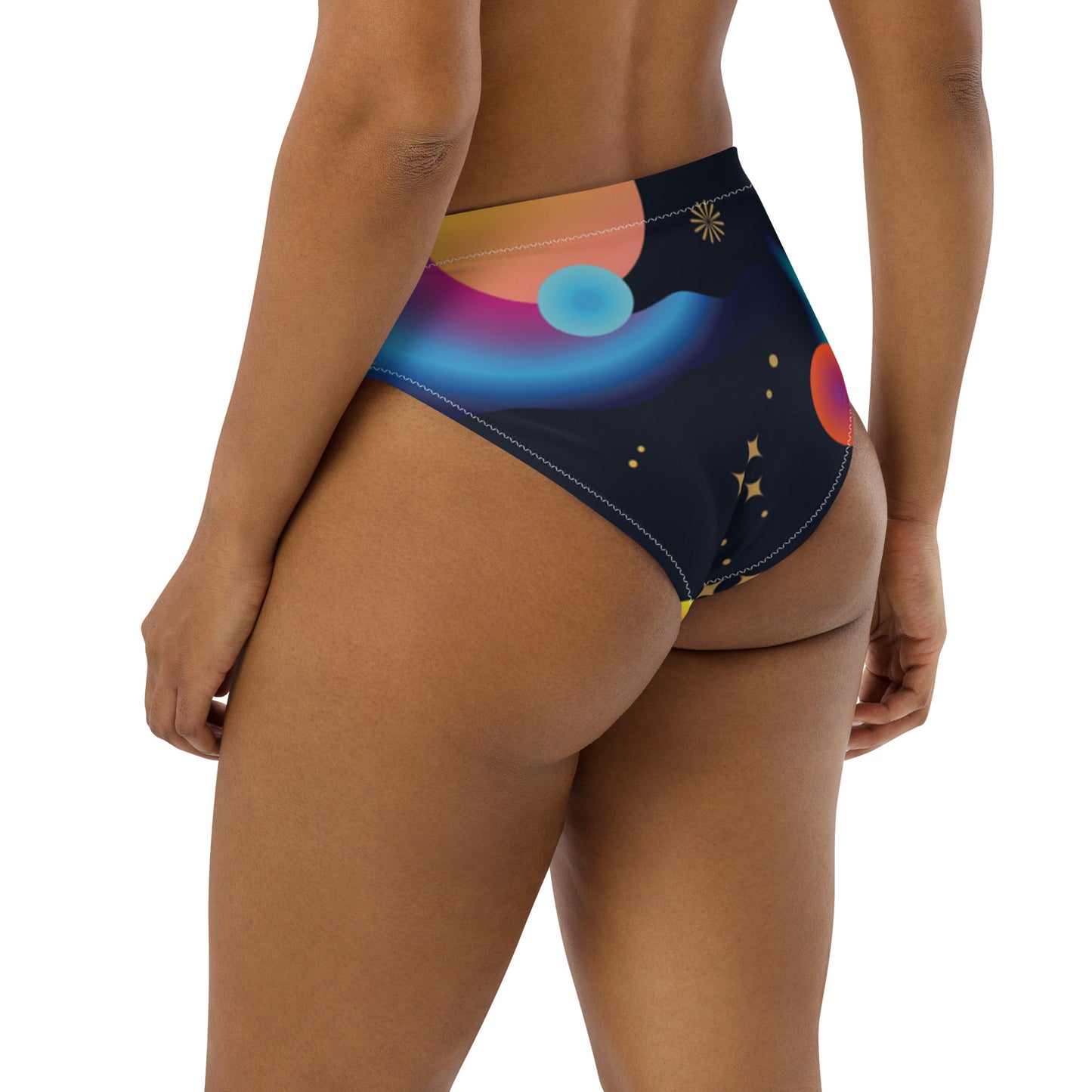 Black Billionaire (high-waisted bikini bottom)