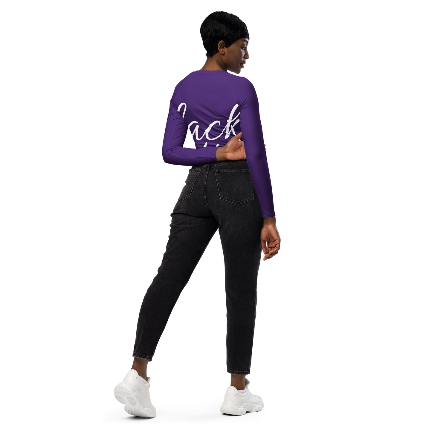 Black Billionaire Women’s long-sleeve crop top