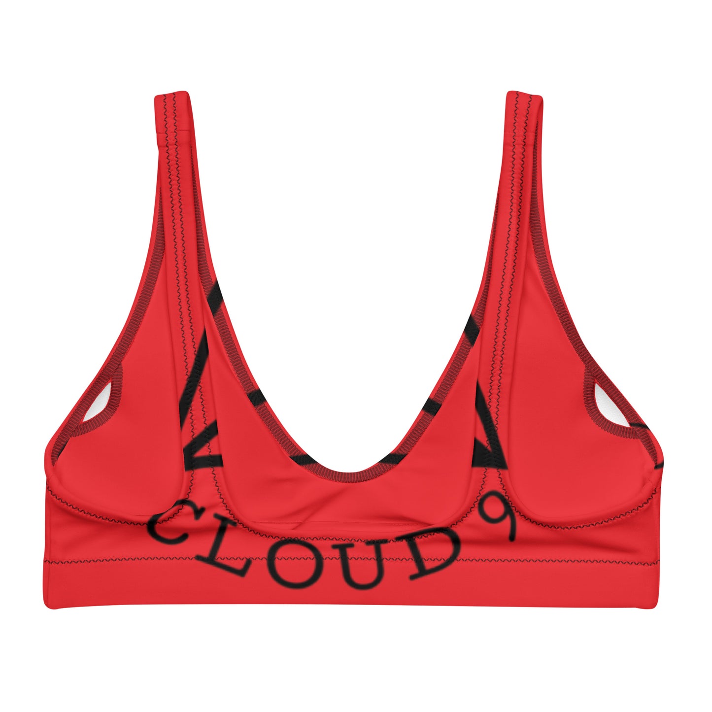 Cloud9 Red padded bikini top