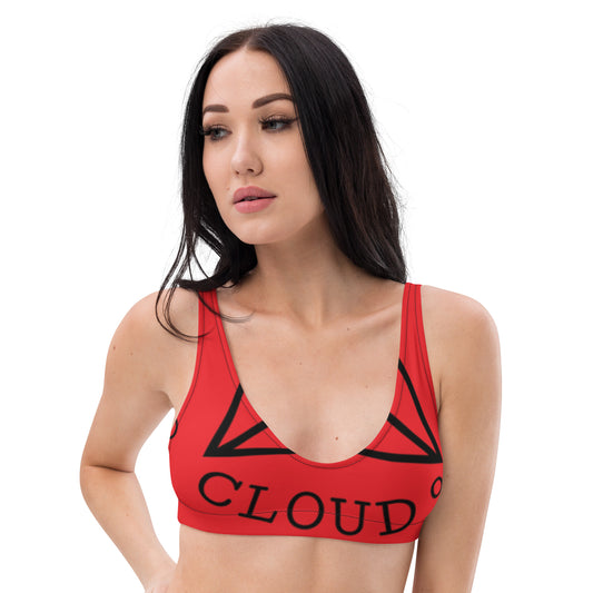 Cloud9 Red padded bikini top