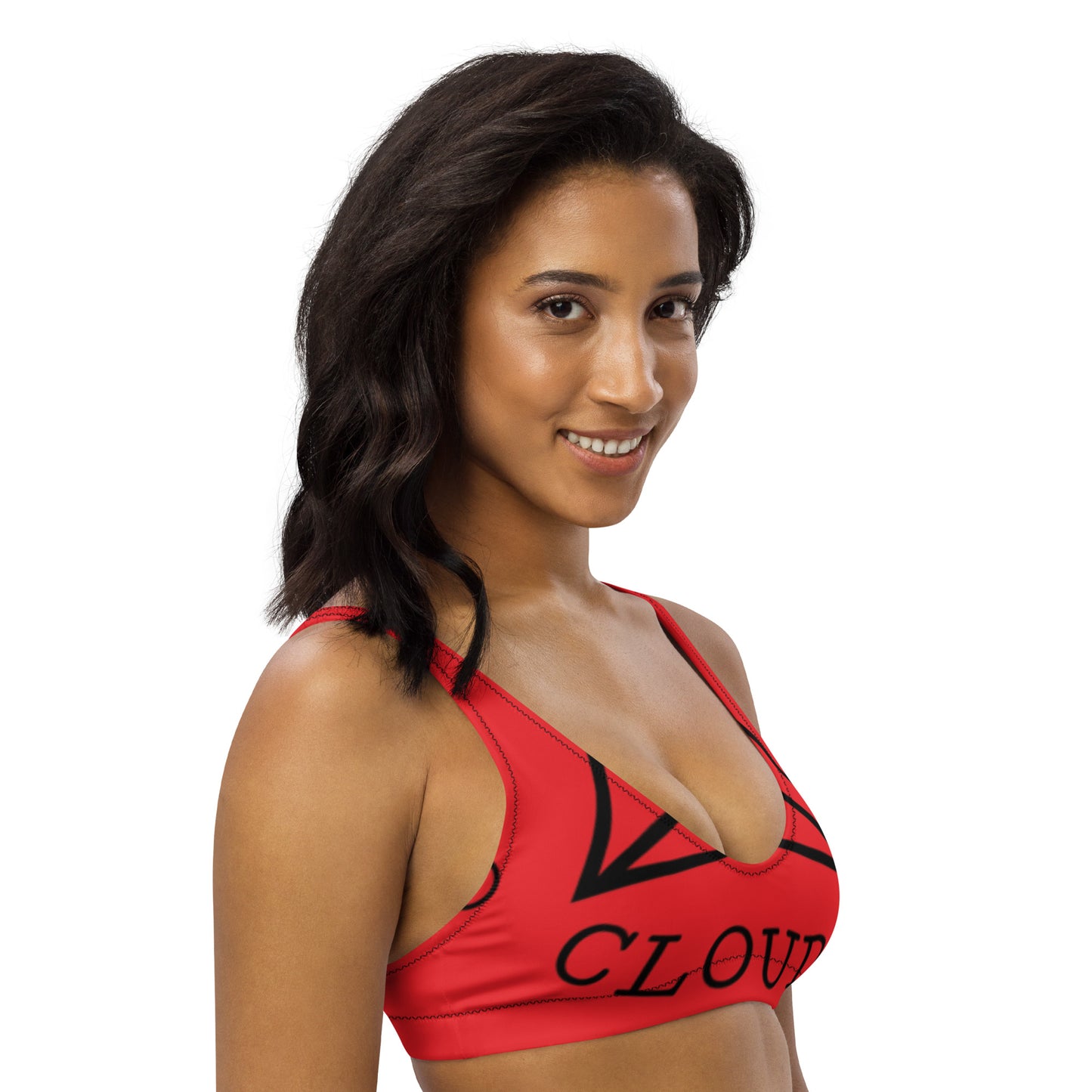 Cloud9 Red padded bikini top