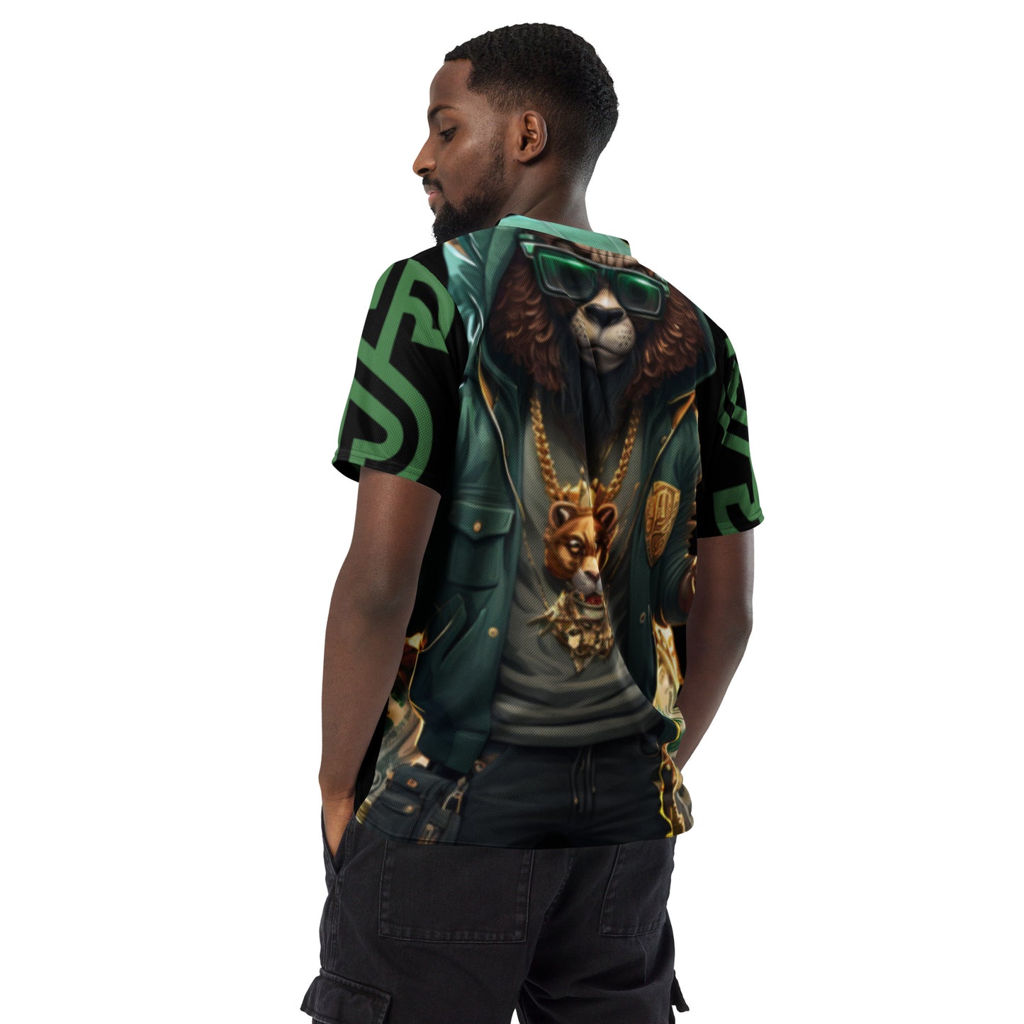 Dream Big Make Money (Recycled unisex sports jersey)
