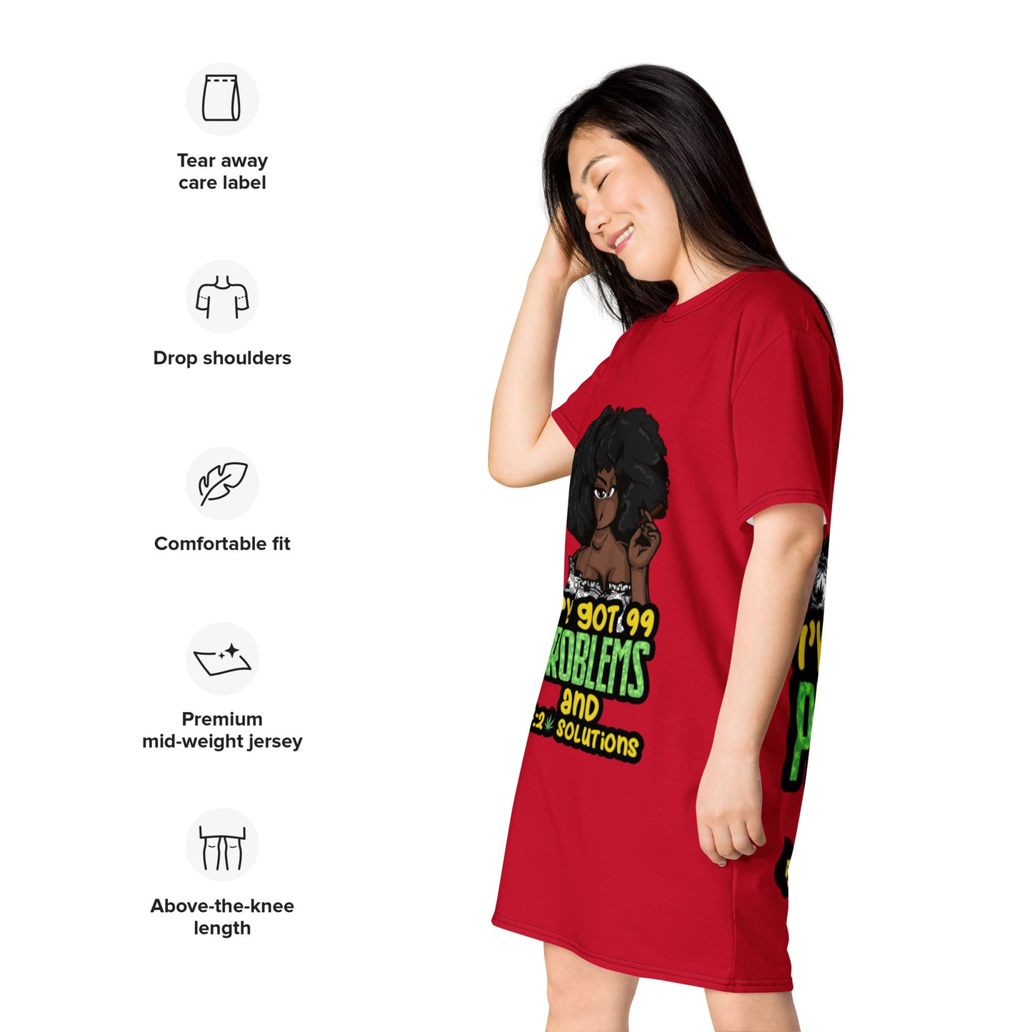 99Problems Women T-shirt dress