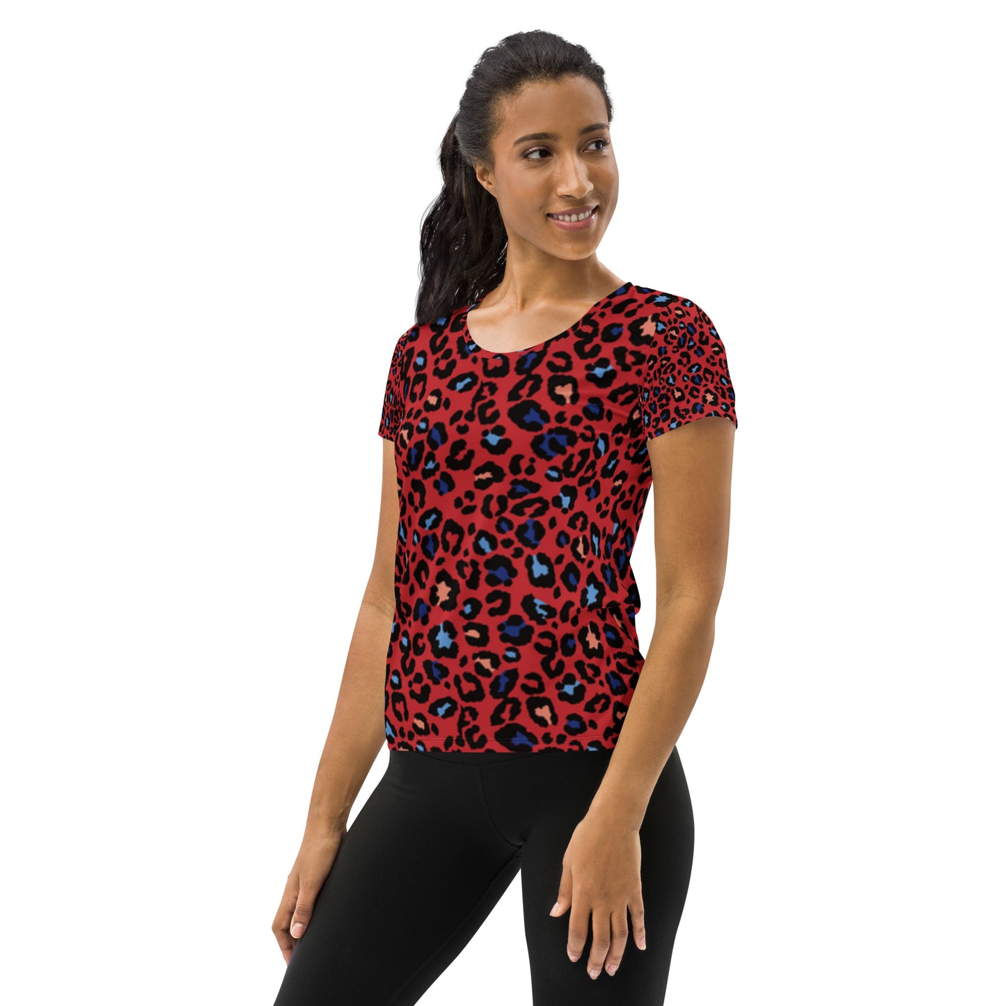 R52(All-Over Print Women's Athletic T-shirt)