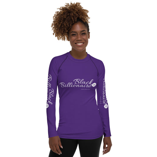 Black Billionaire Women's Rash Guard