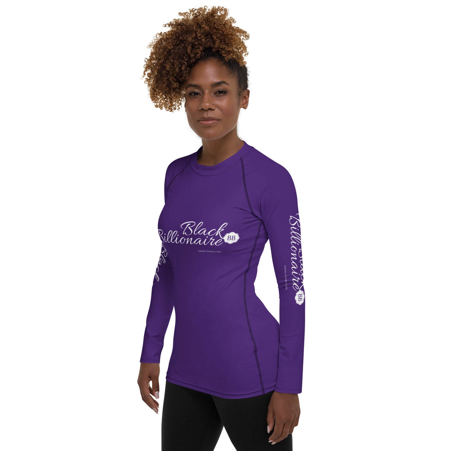 Black Billionaire Women's Rash Guard