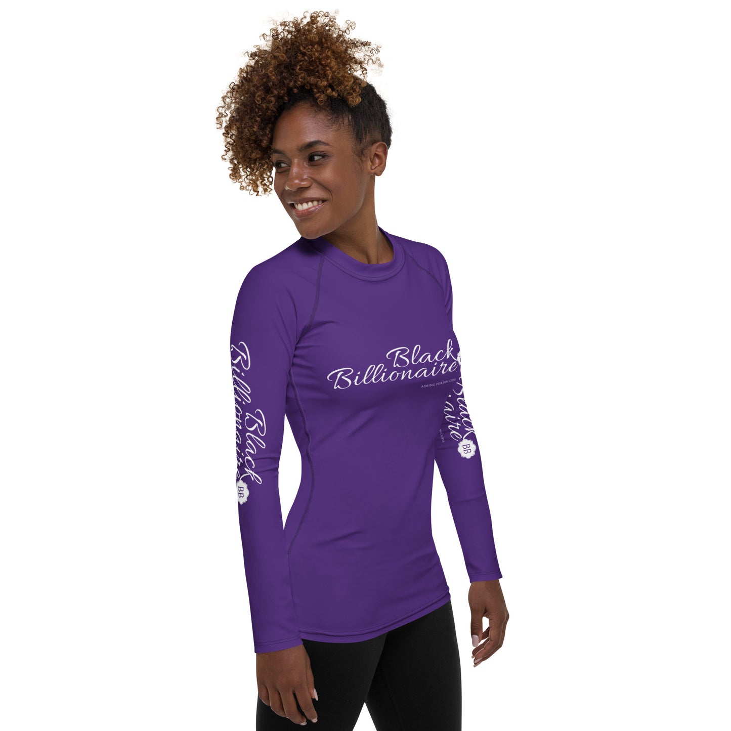 Black Billionaire Women's Rash Guard