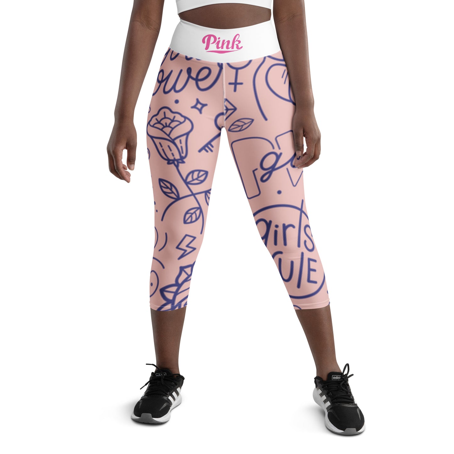 Pink Yoga Capri Leggings