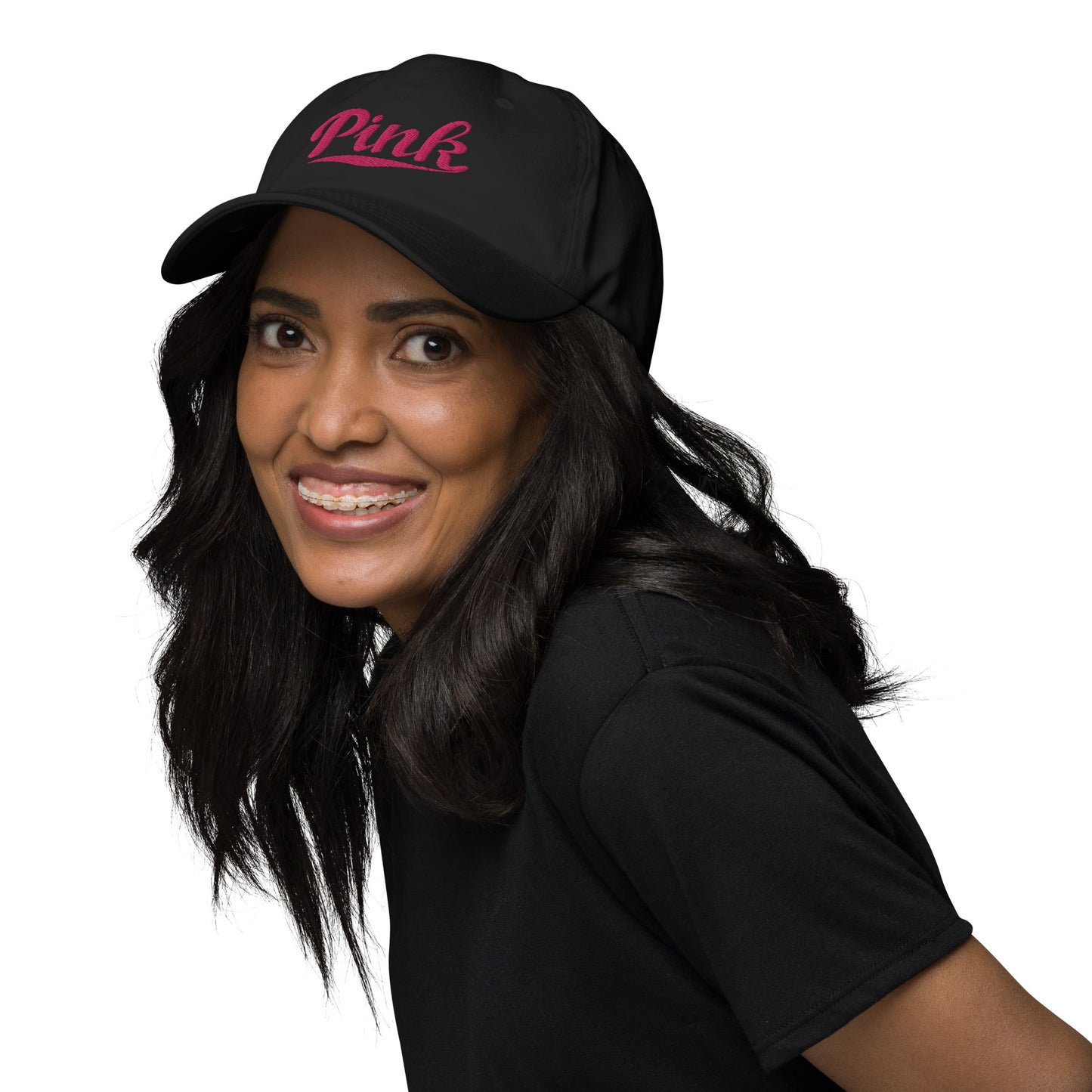 Pink Logo Embroidered Hat