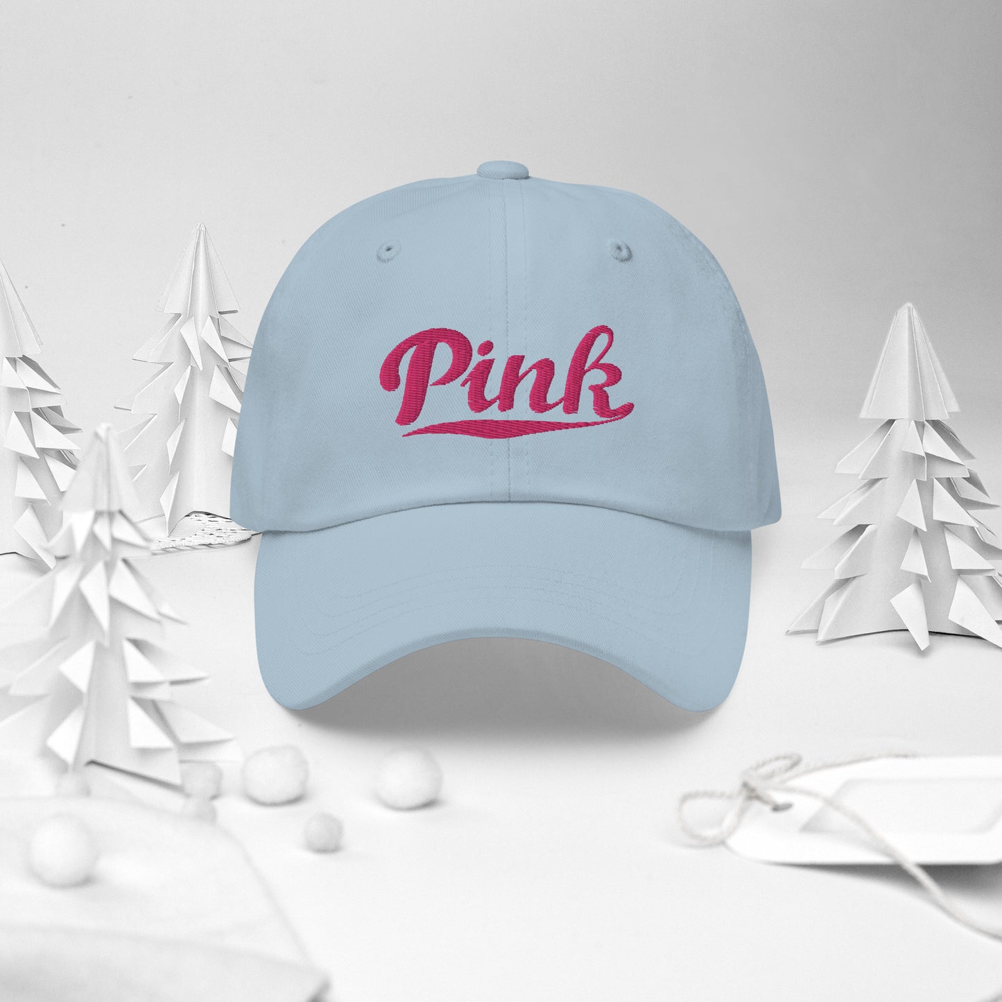 Pink Logo Embroidered Hat