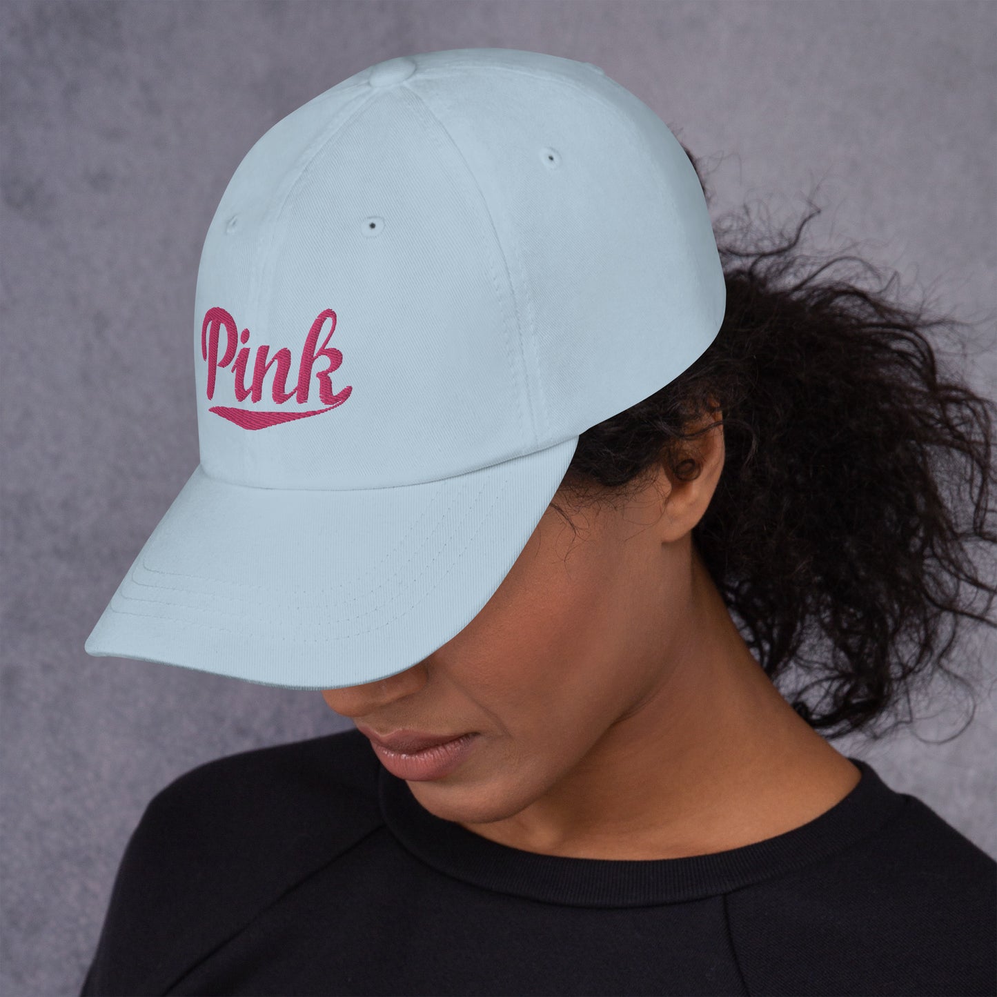 Pink Logo Embroidered Hat