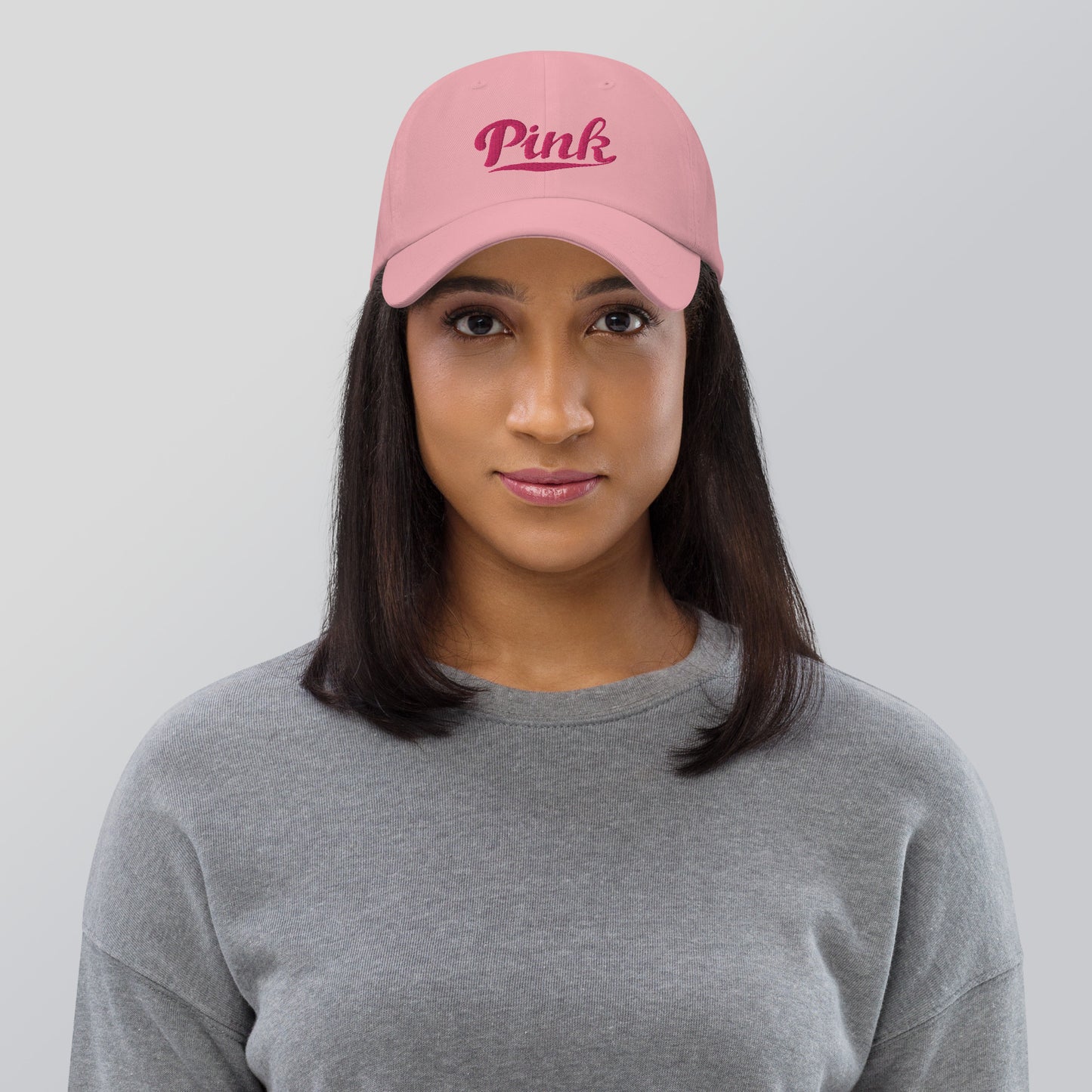 Pink Logo Embroidered Hat