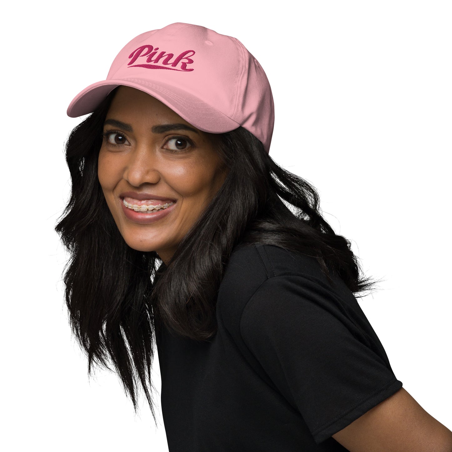 Pink Logo Embroidered Hat