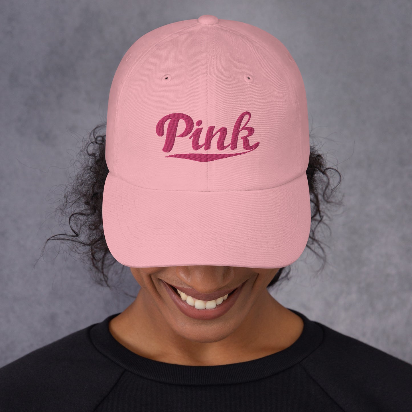 Pink Logo Embroidered Hat