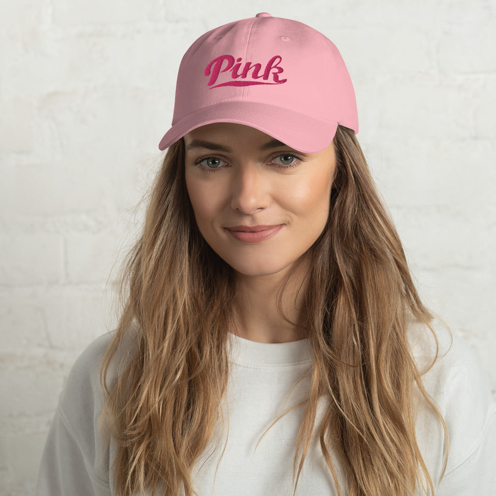 Pink Logo Embroidered Hat