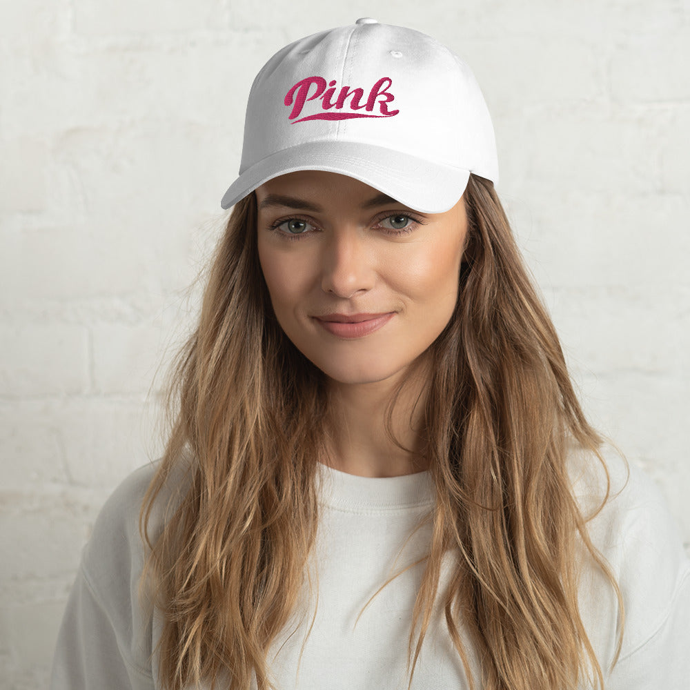 Pink Logo Embroidered Hat