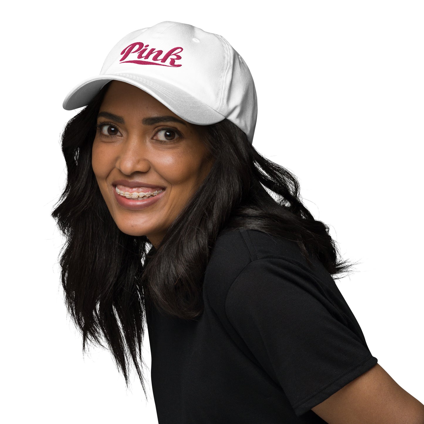 Pink Logo Embroidered Hat