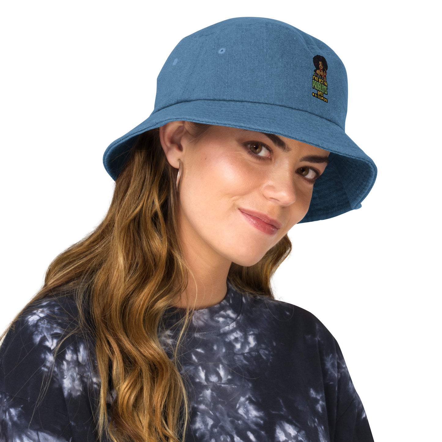 99Problems (Denim bucket hat)