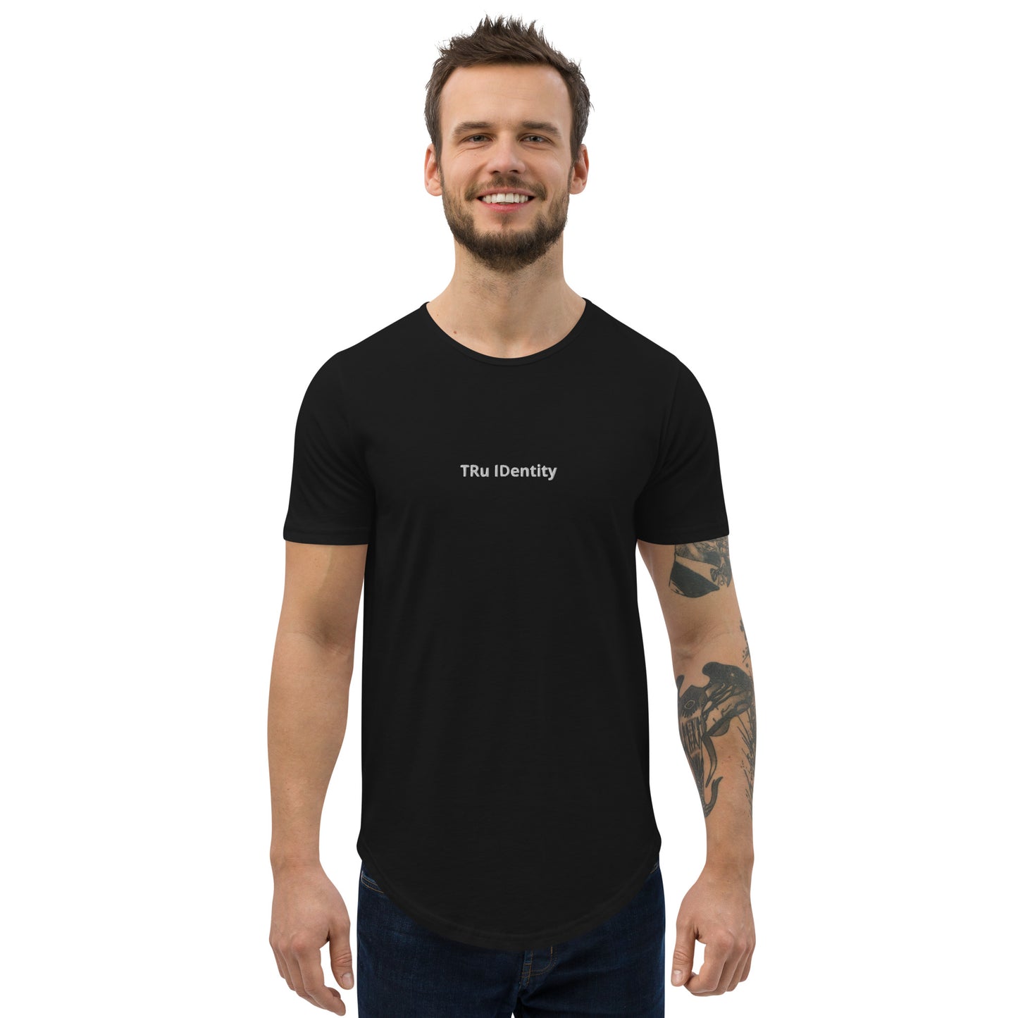 TRu IDentity Men's Curved Hem T-Shirt