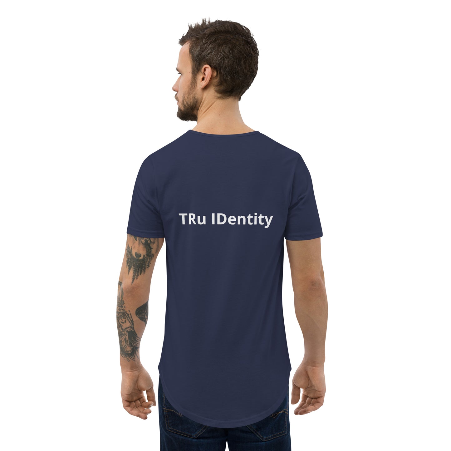 TRu IDentity Men's Curved Hem T-Shirt