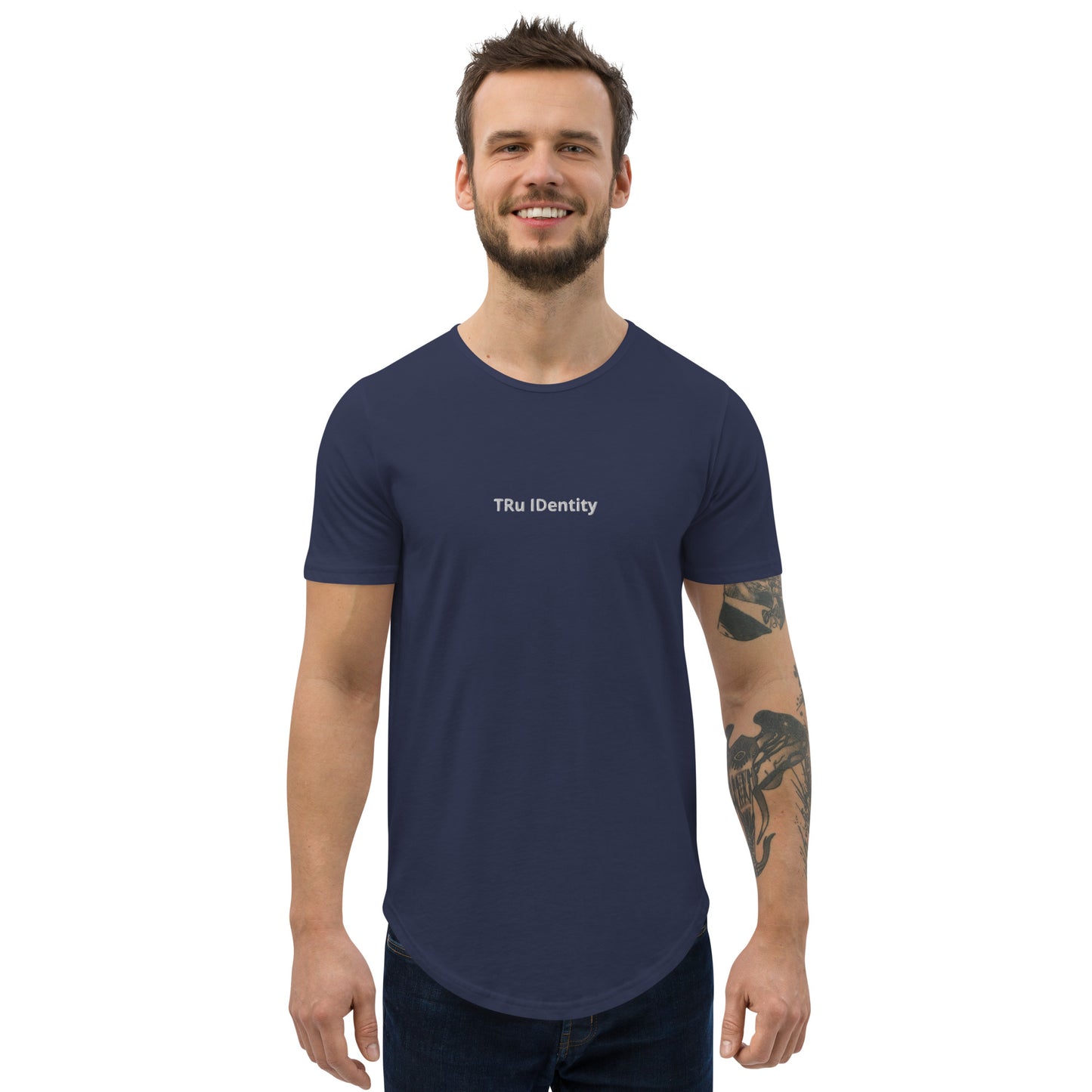 TRu IDentity Men's Curved Hem T-Shirt