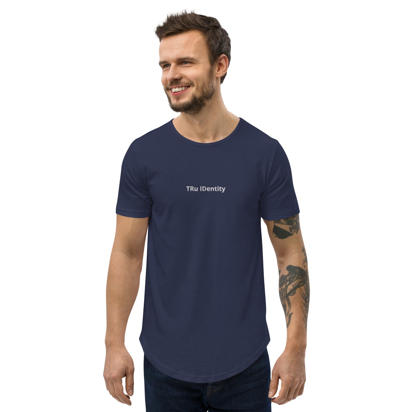 TRu IDentity Men's Curved Hem T-Shirt
