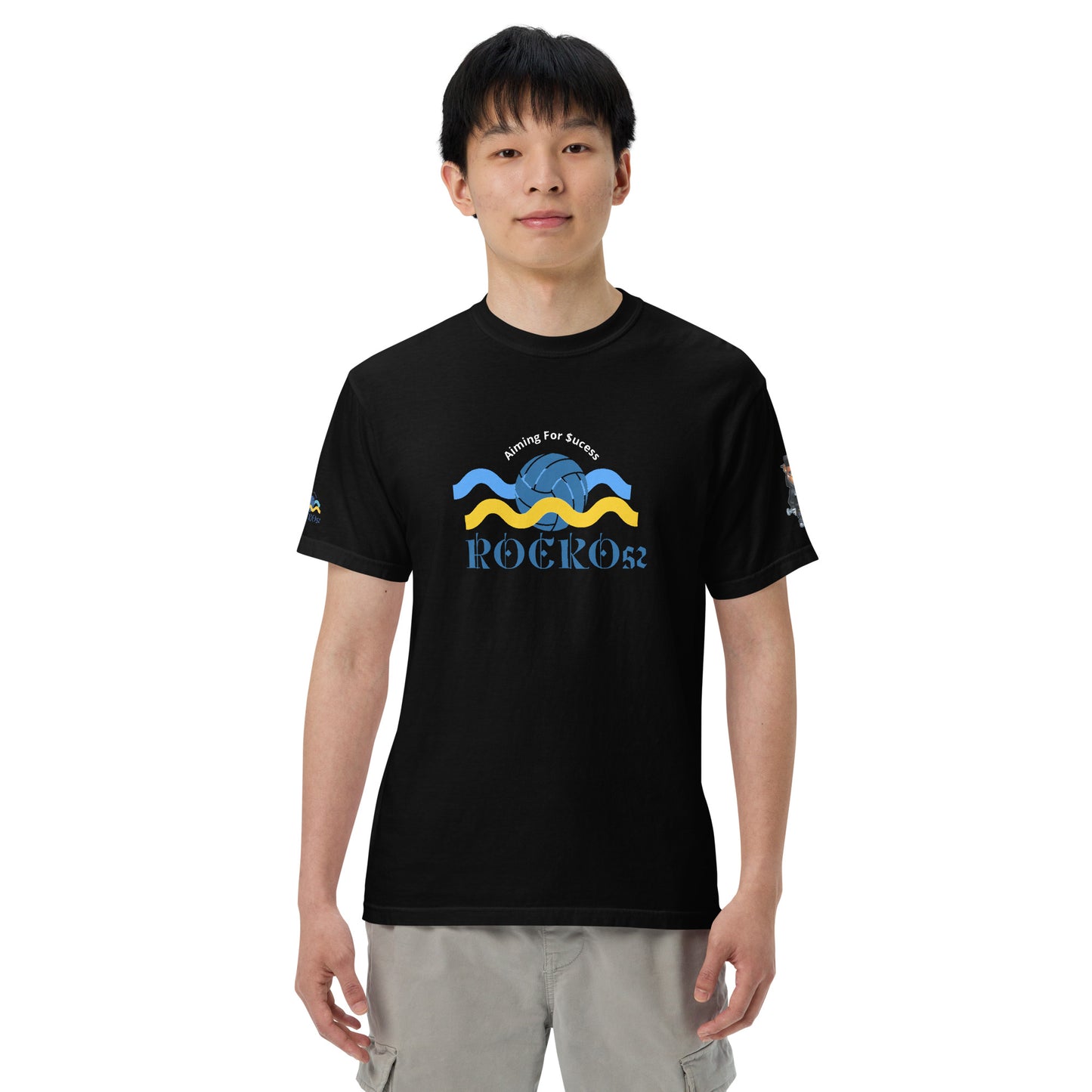 Rocko52 Men’s garment-dyed heavyweight t-shirt