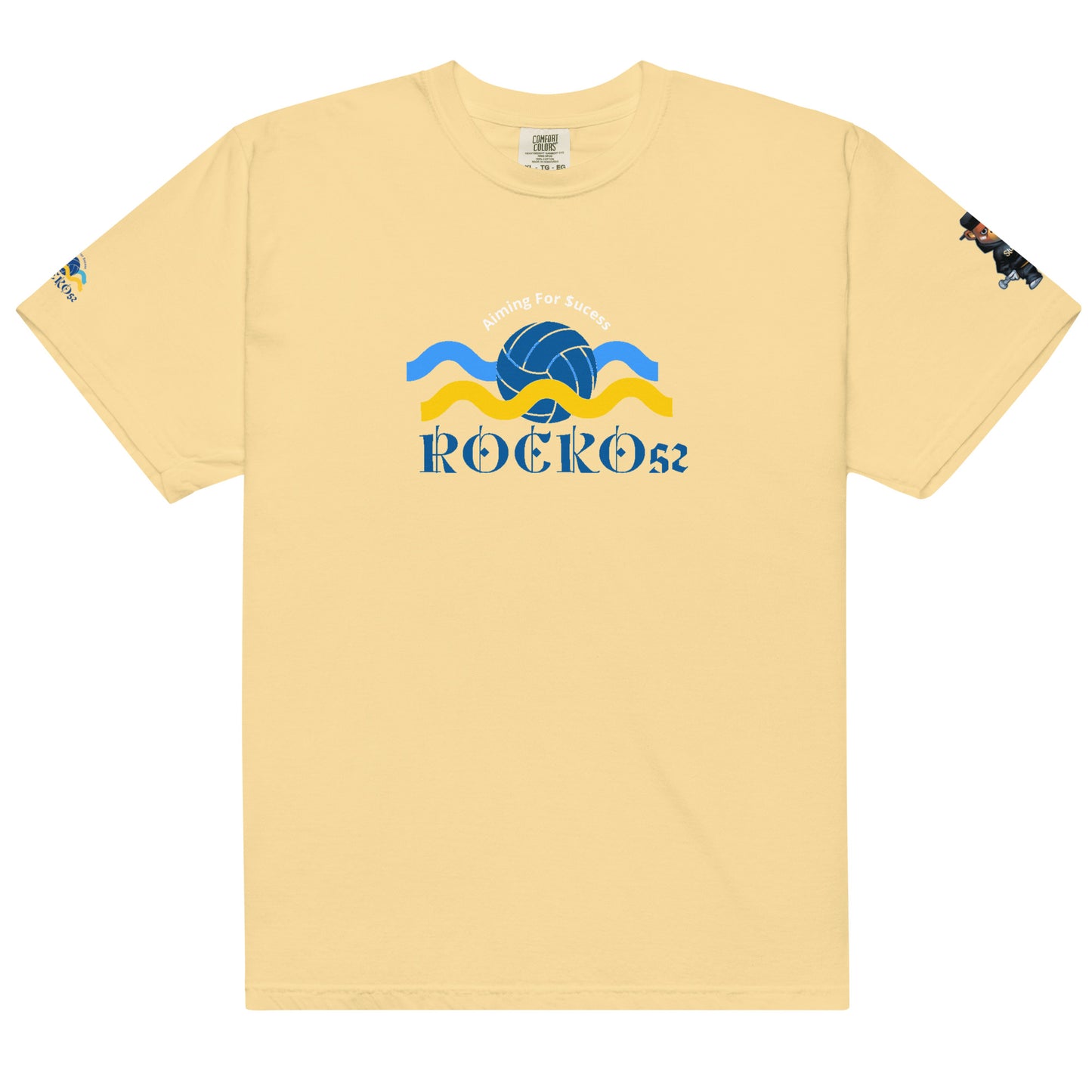 Rocko52 Men’s garment-dyed heavyweight t-shirt