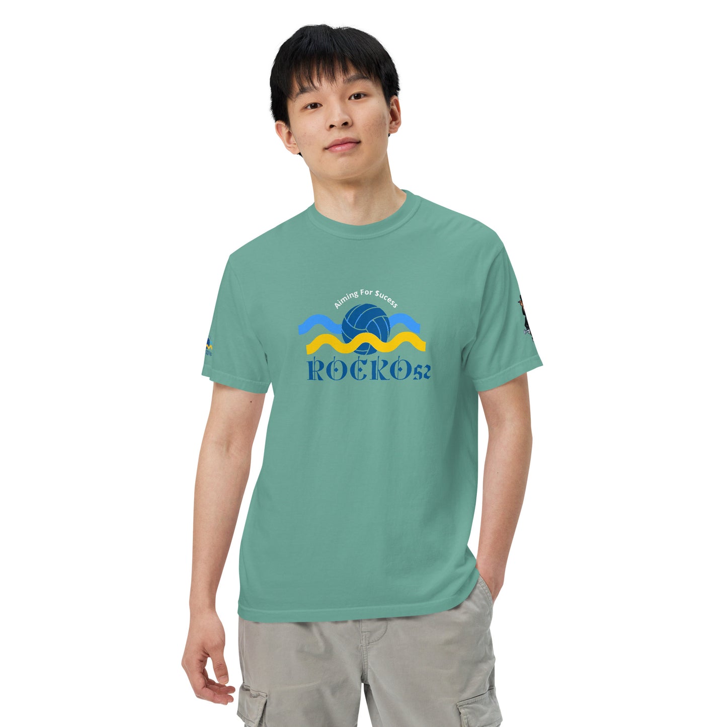 Rocko52 Men’s garment-dyed heavyweight t-shirt