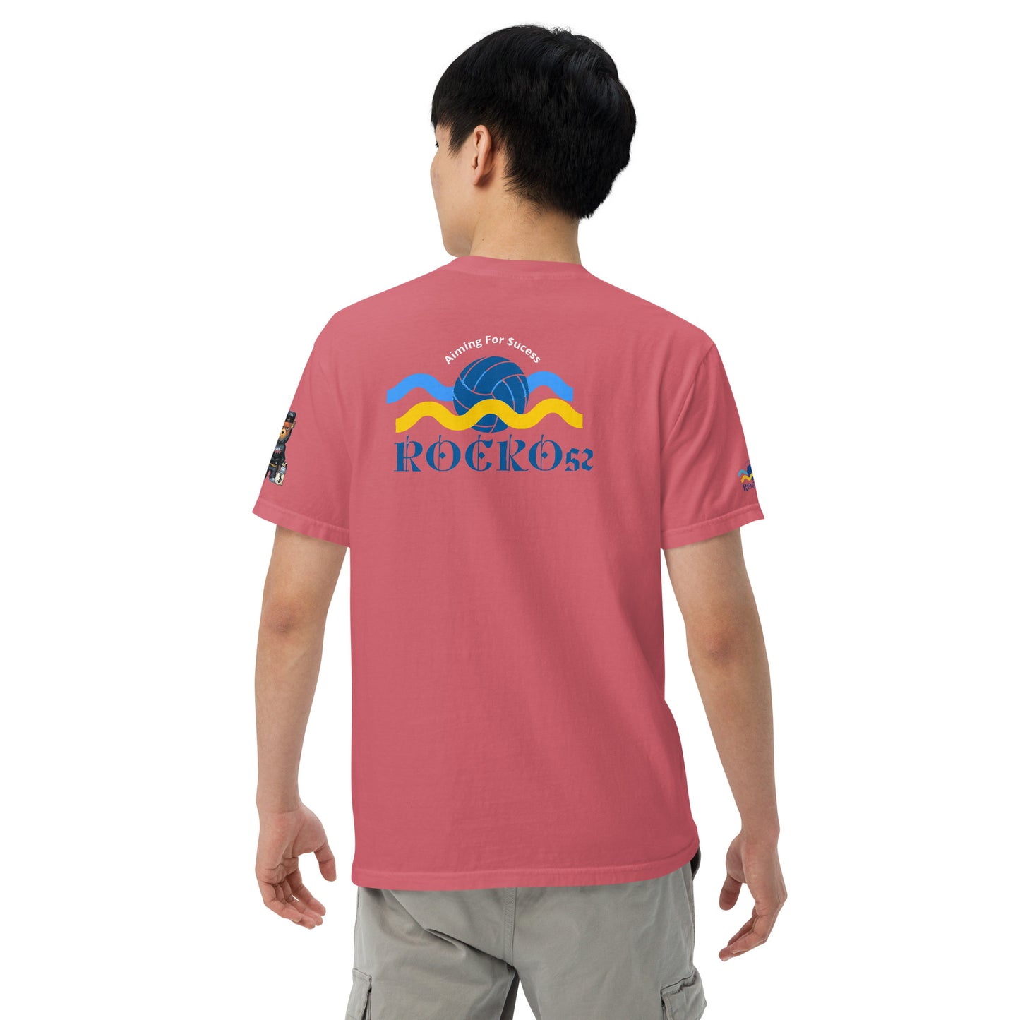 Rocko52 Men’s garment-dyed heavyweight t-shirt