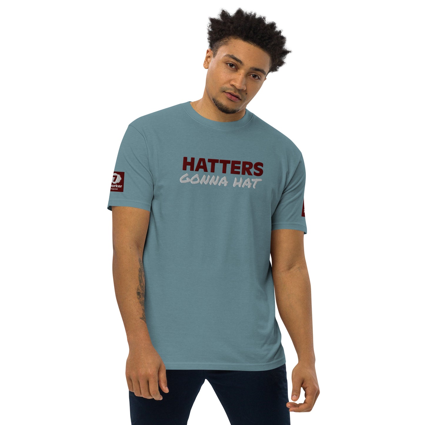 7Parker Men’s premium heavyweight tee