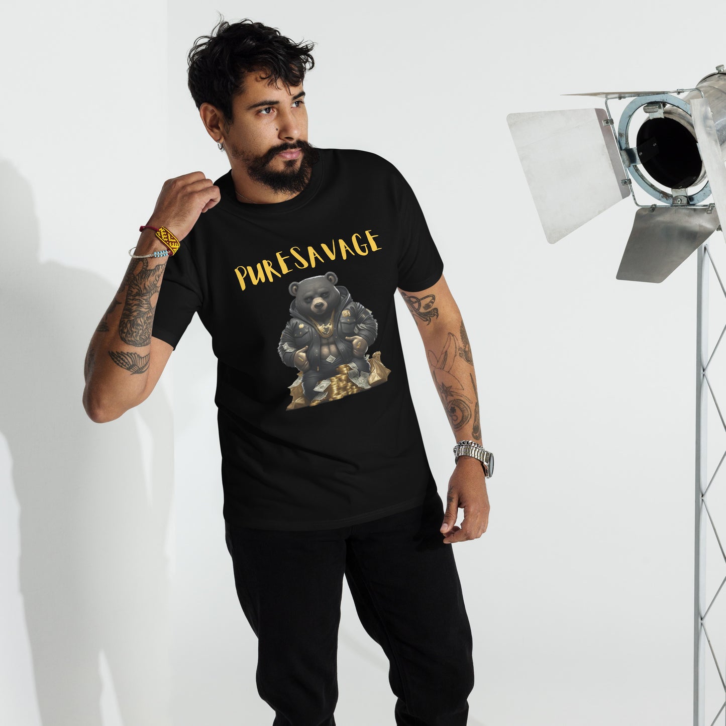 Black Billionaire Men’s premium heavyweight tee