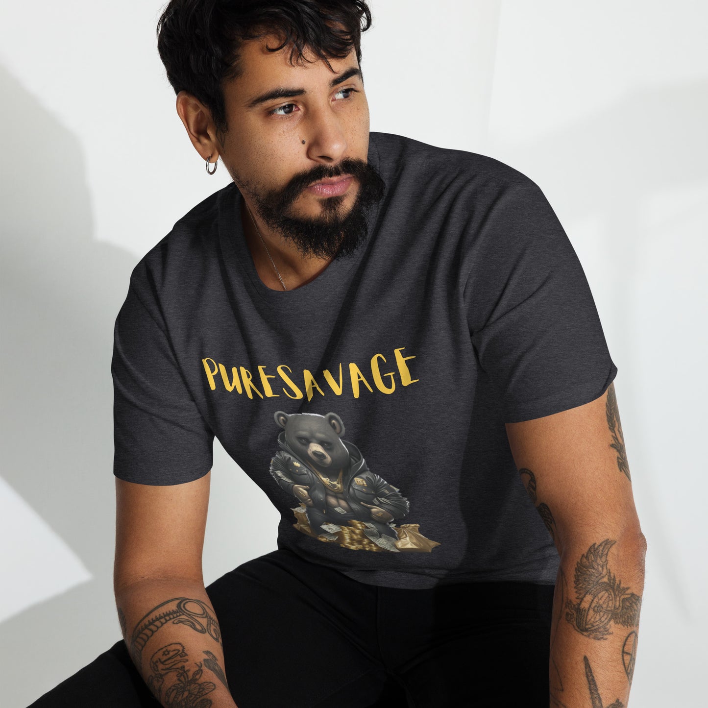 Black Billionaire Men’s premium heavyweight tee