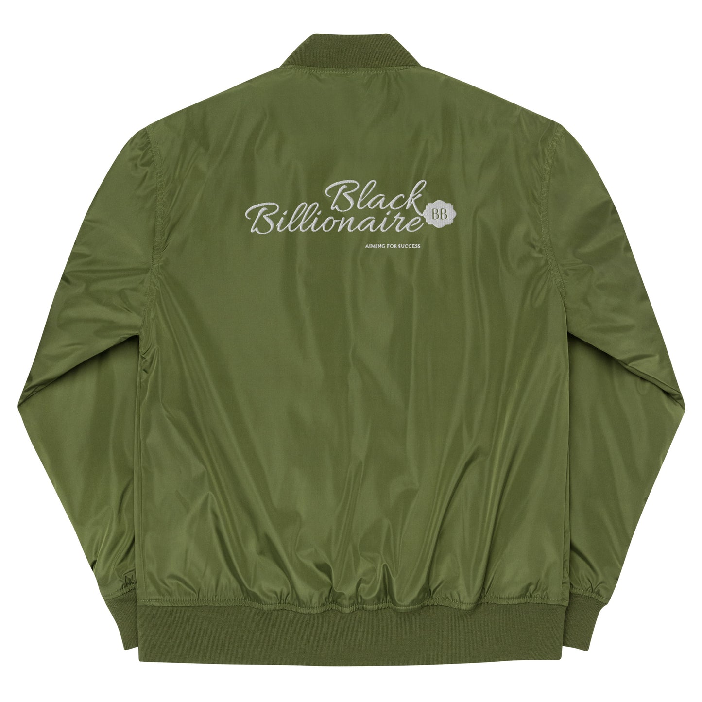 Black Billionaire (Premium recycled bomber jacket)