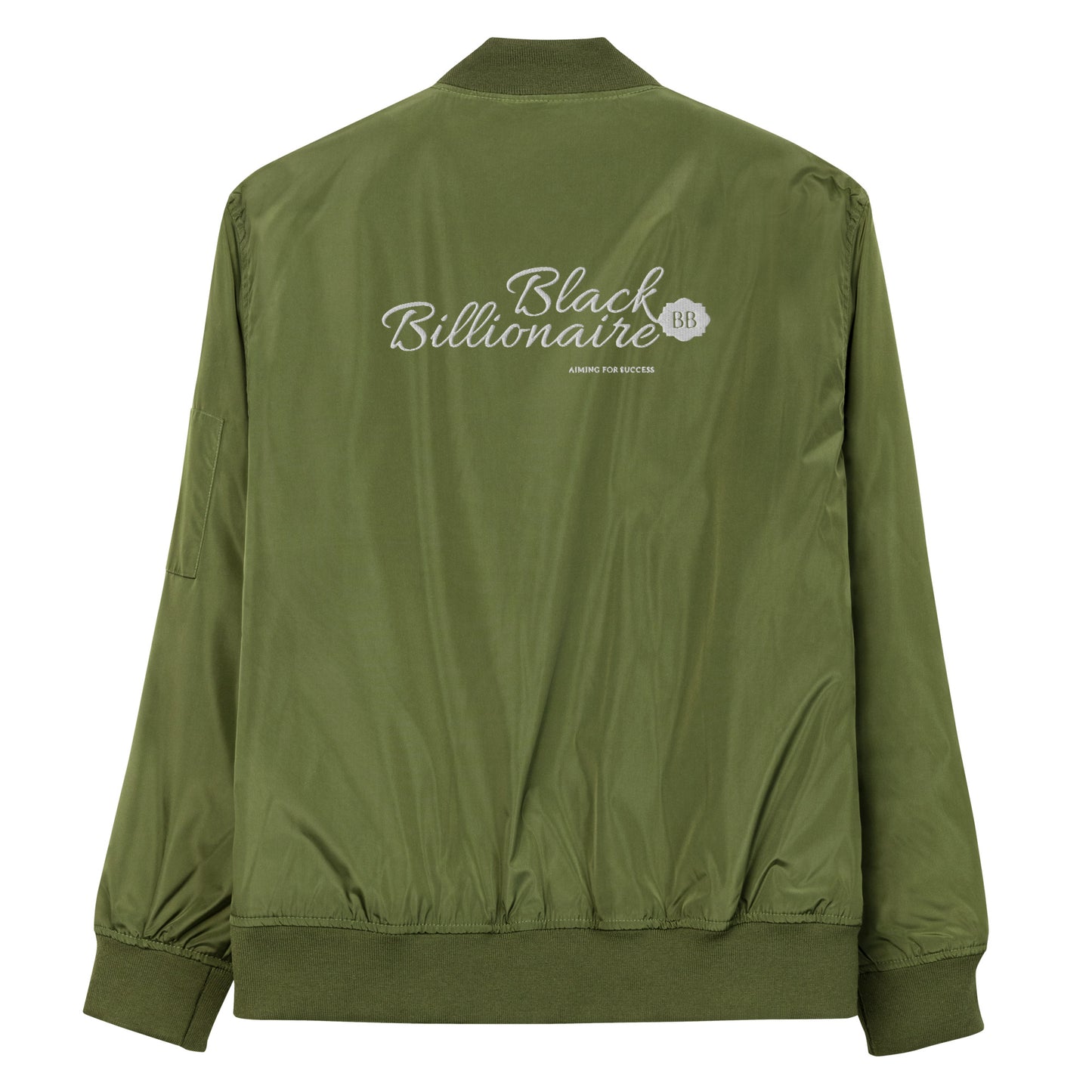 Black Billionaire (Premium recycled bomber jacket)