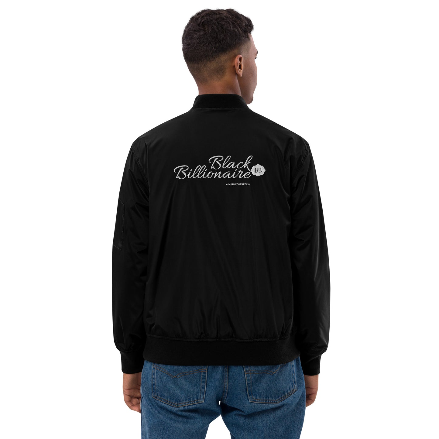 Black Billionaire (Premium recycled bomber jacket)