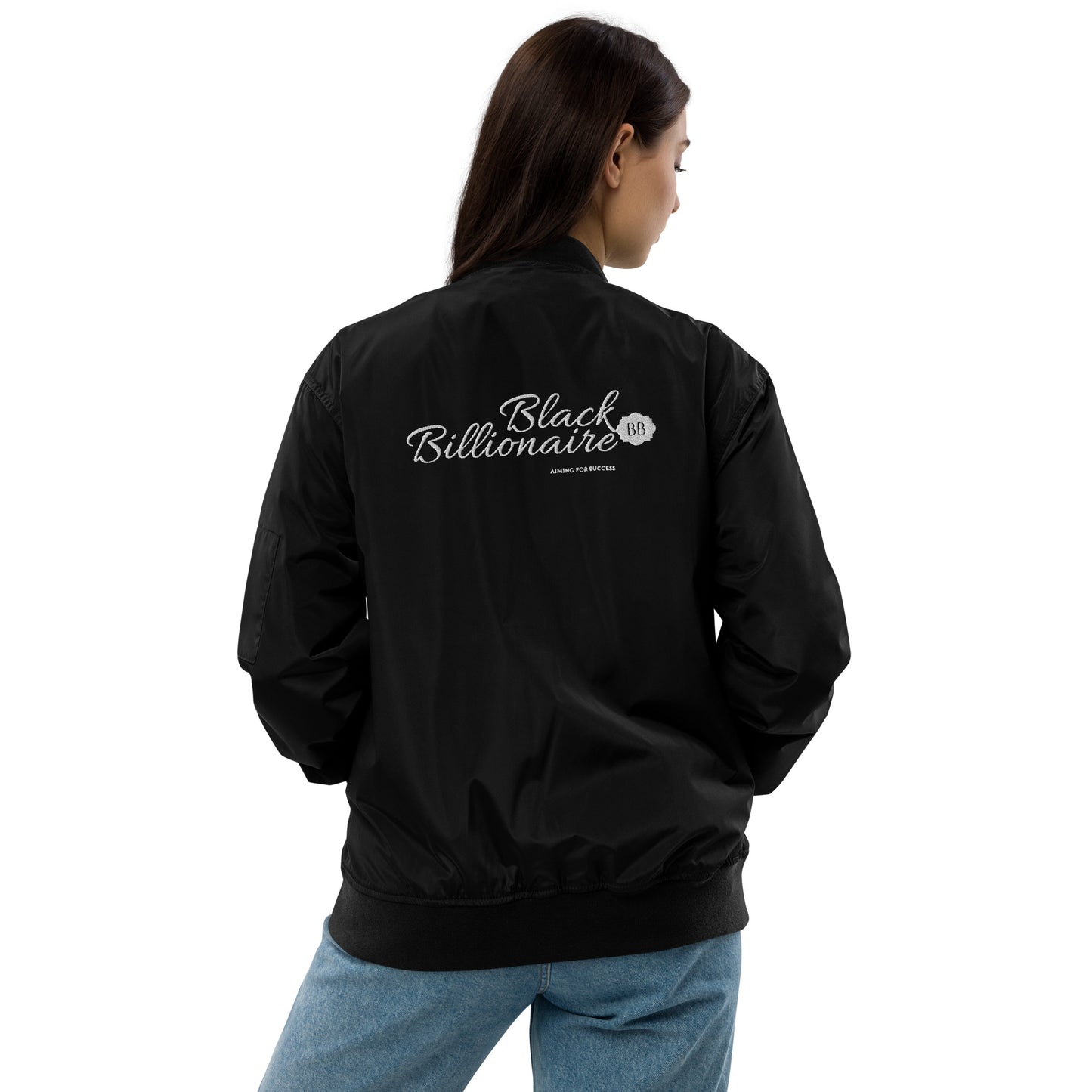 Black Billionaire (Premium recycled bomber jacket)