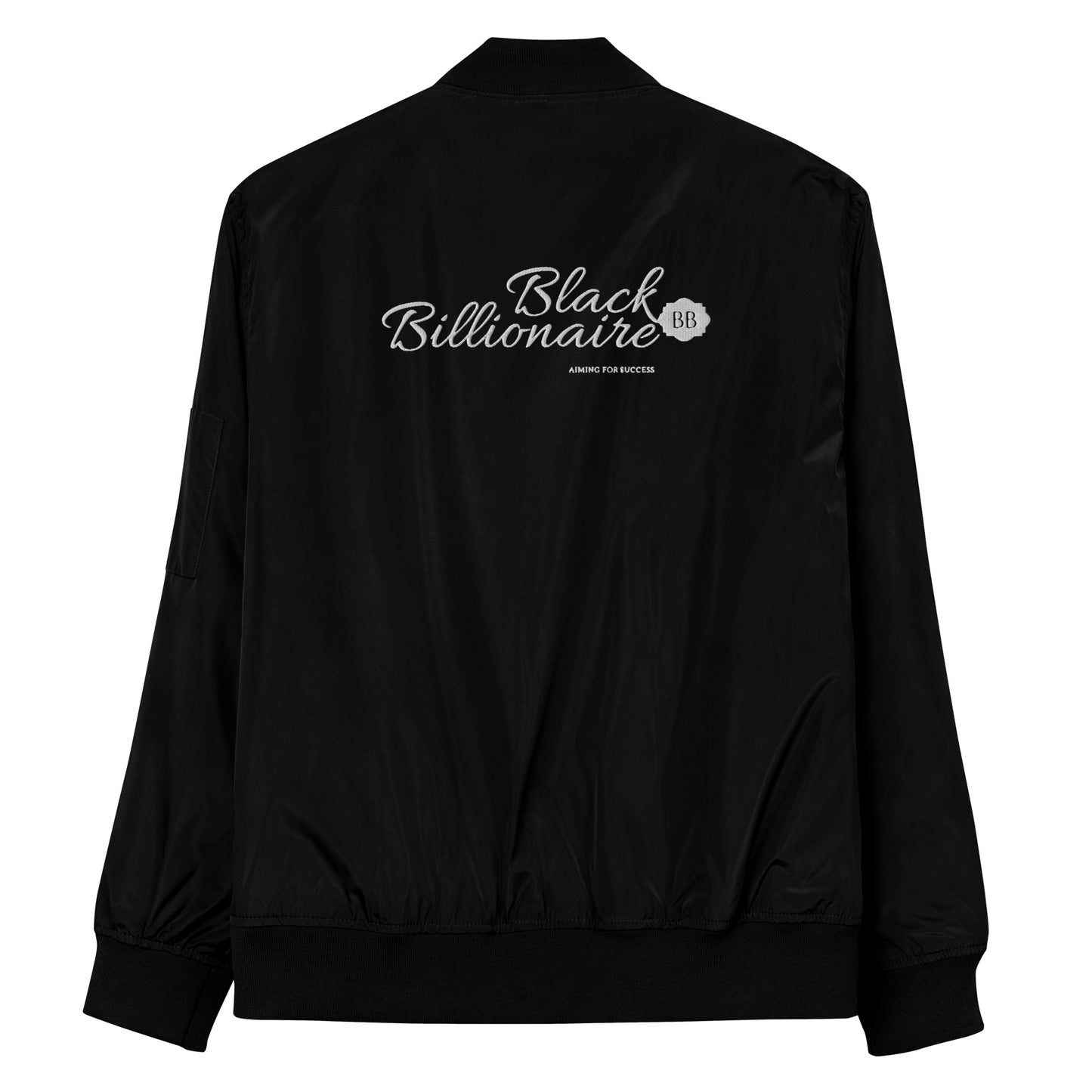 Black Billionaire (Premium recycled bomber jacket)