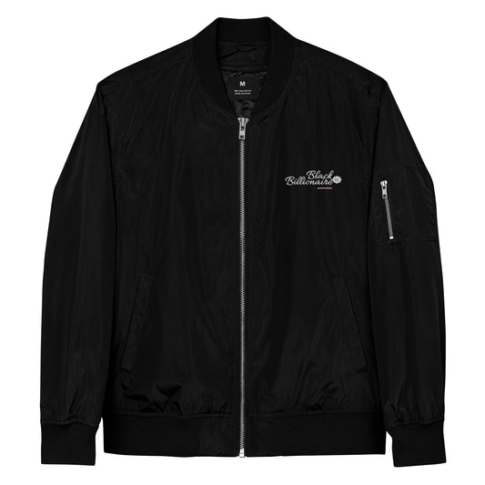 Black Billionaire (Premium recycled bomber jacket)