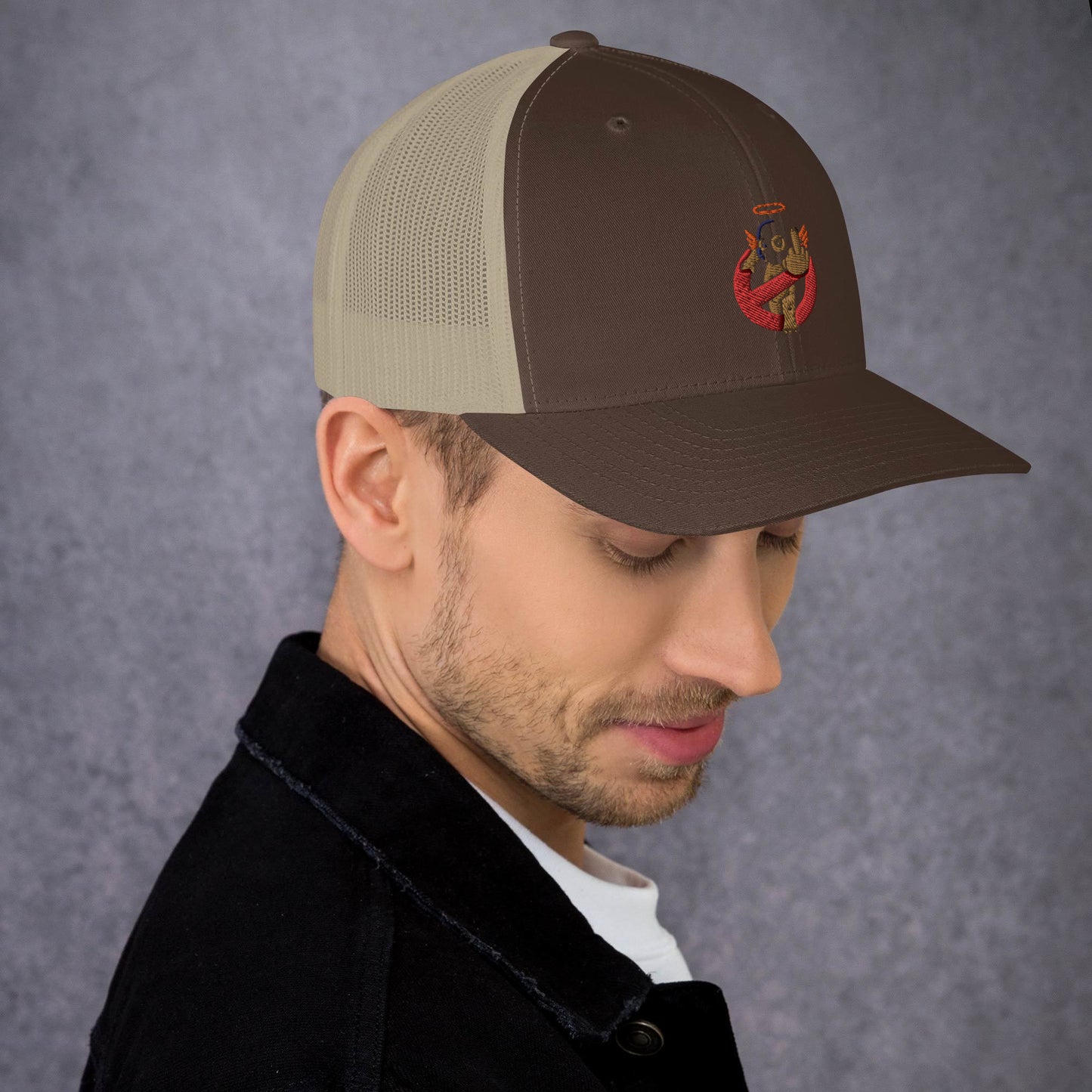 Embroidered Logo Trucker Cap