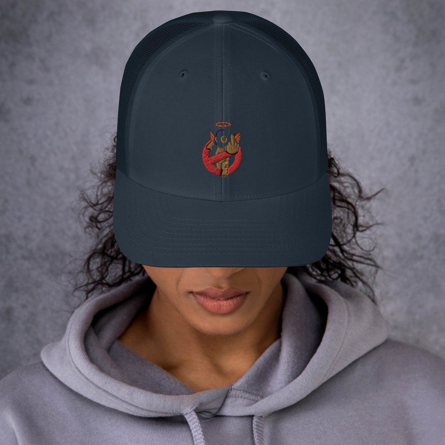 Embroidered Logo Trucker Cap