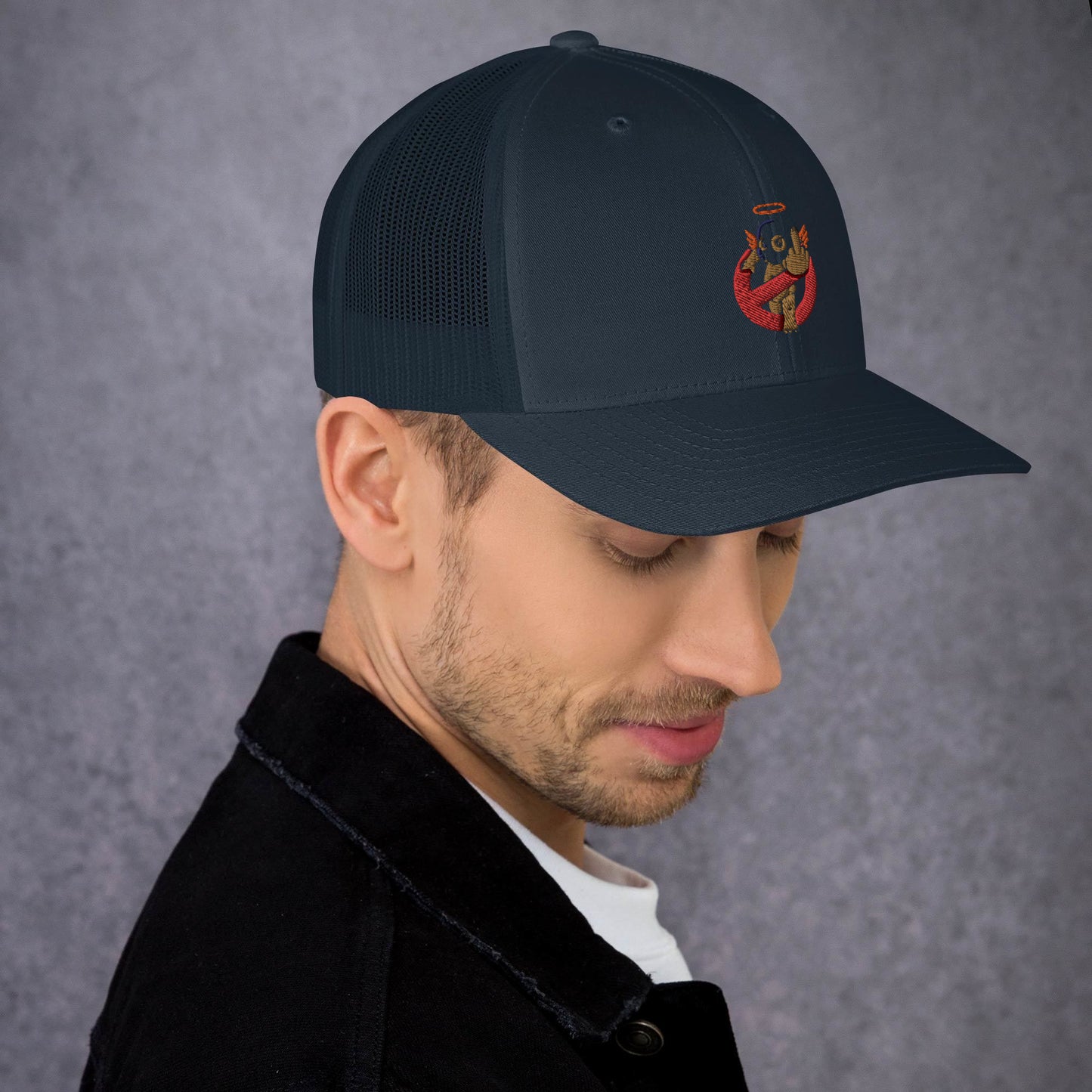 Embroidered Logo Trucker Cap