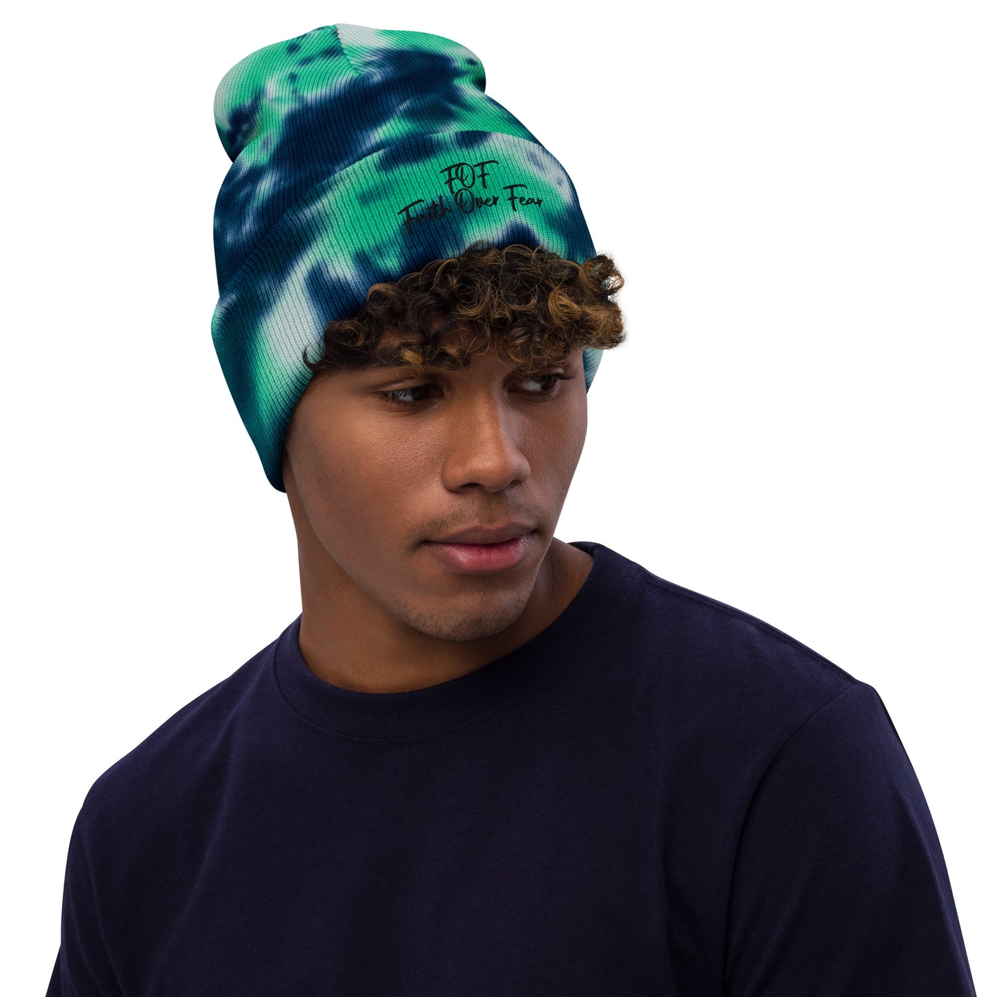 Faith Over Fear (Tie-dye beanie)