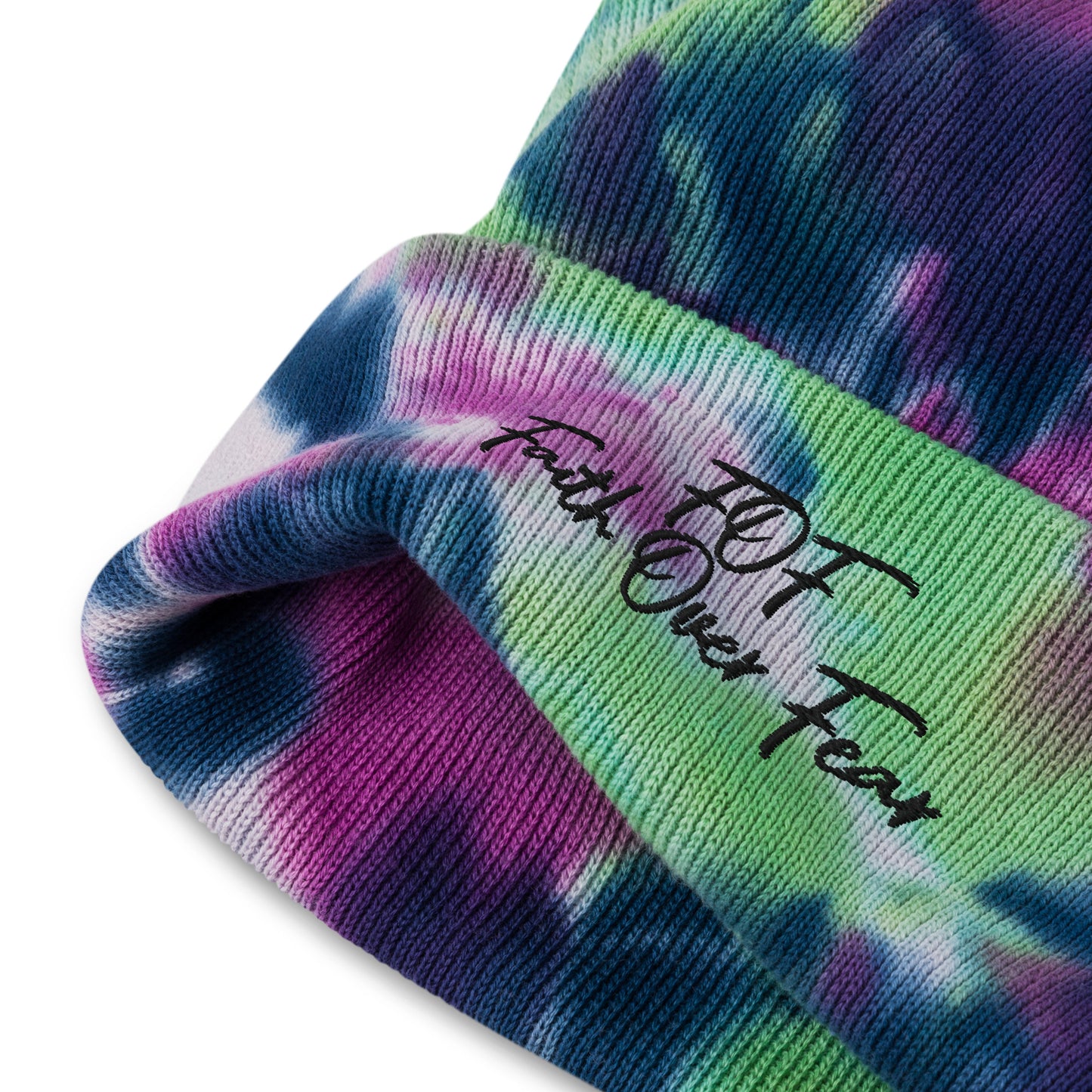 Faith Over Fear (Tie-dye beanie)