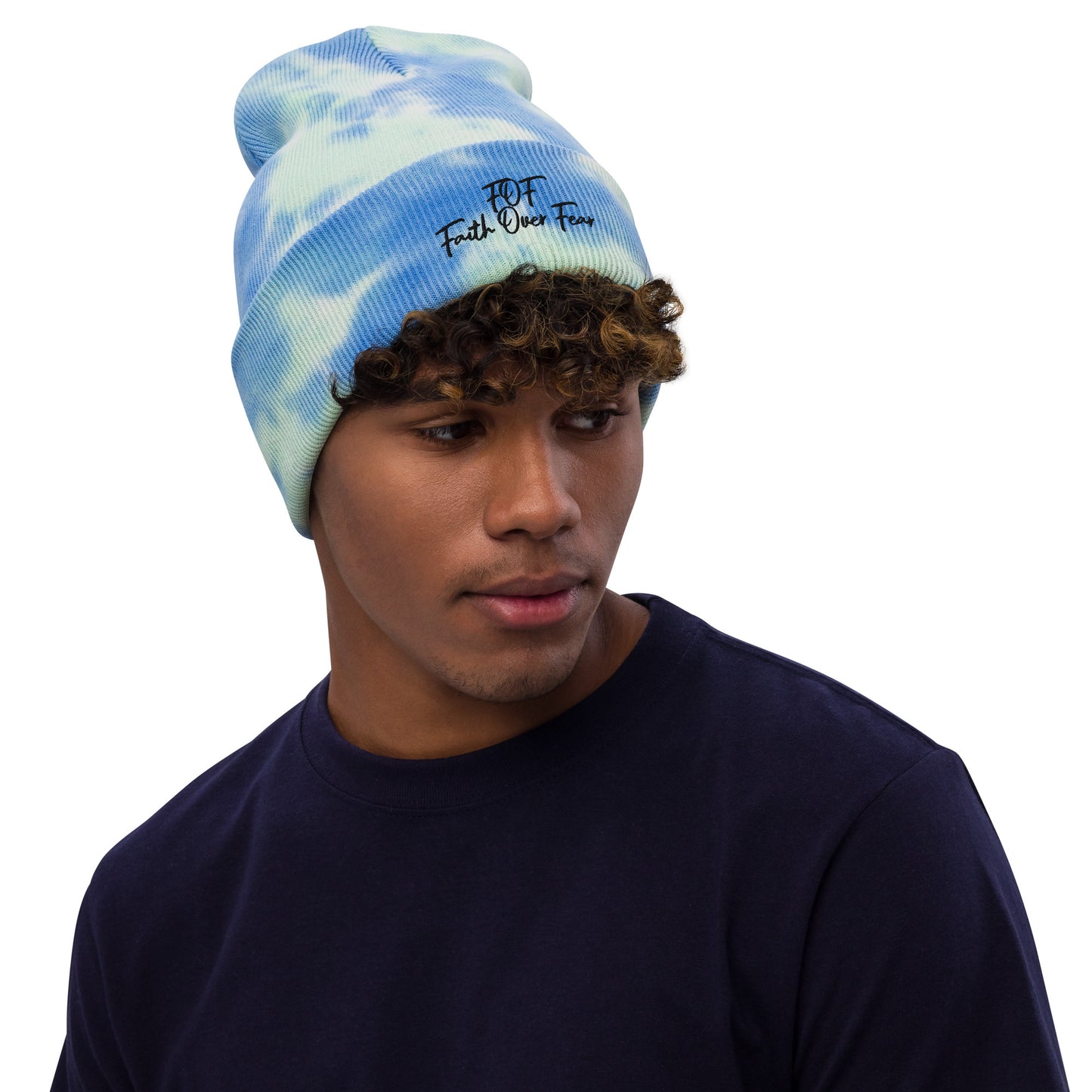 Faith Over Fear (Tie-dye beanie)