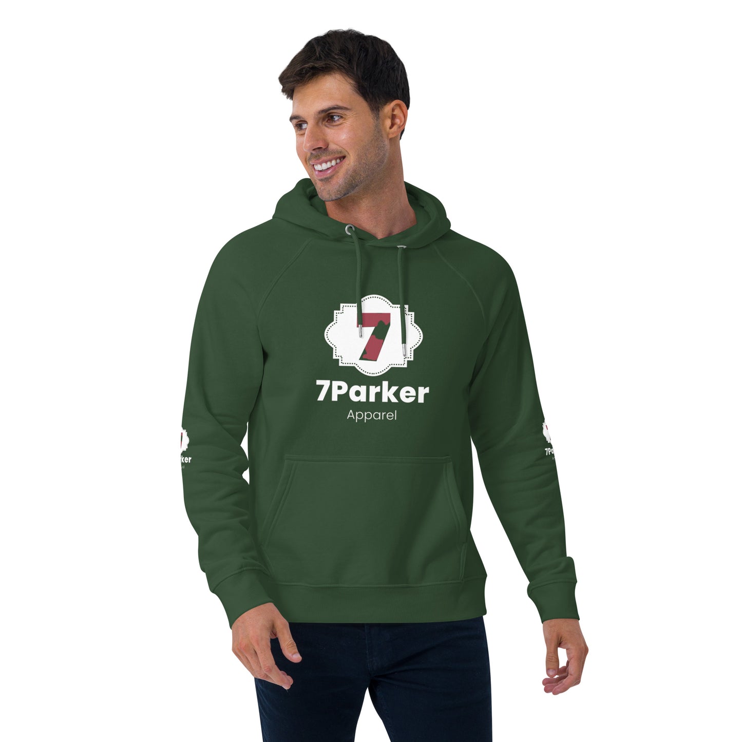 7parker Unisex eco raglan hoodie