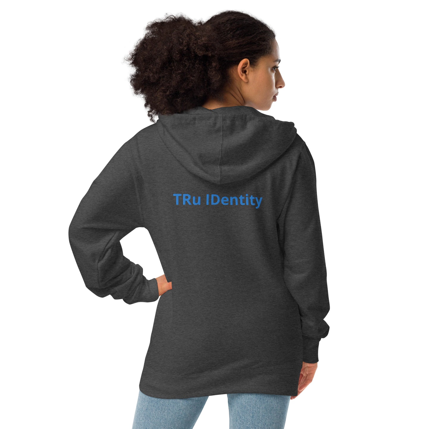 TRu IDentity (Unisex fleece zip up hoodie)