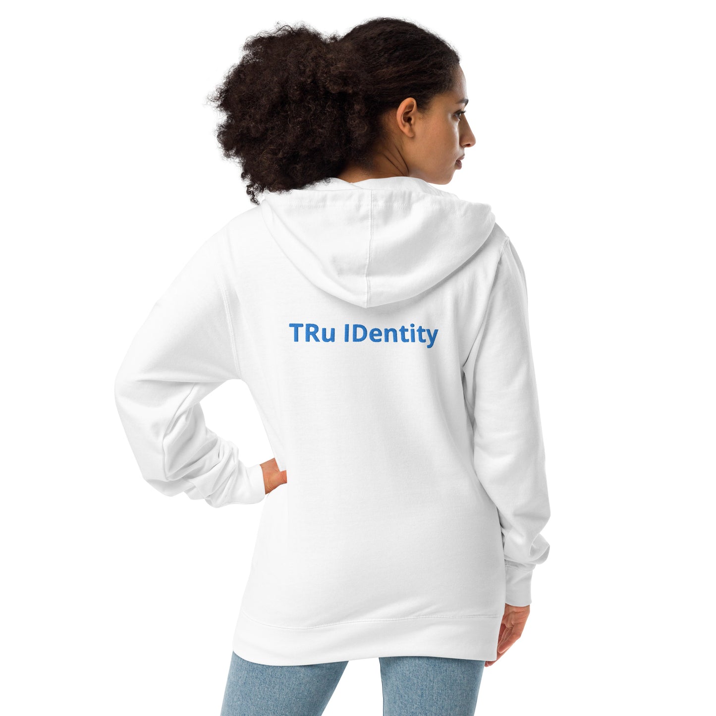 TRu IDentity (Unisex fleece zip up hoodie)