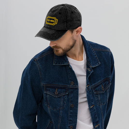 Good Vibe Vintage Cotton Twill Cap