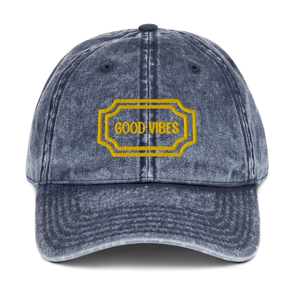 Good Vibe Vintage Cotton Twill Cap